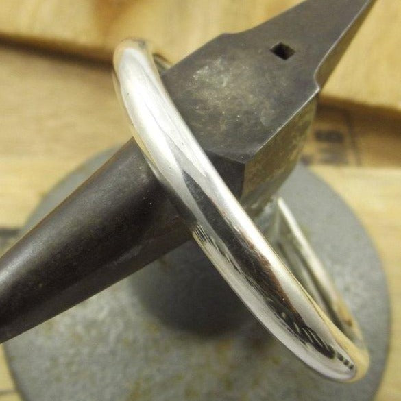 BRACCIALE argento a fascia bombata III