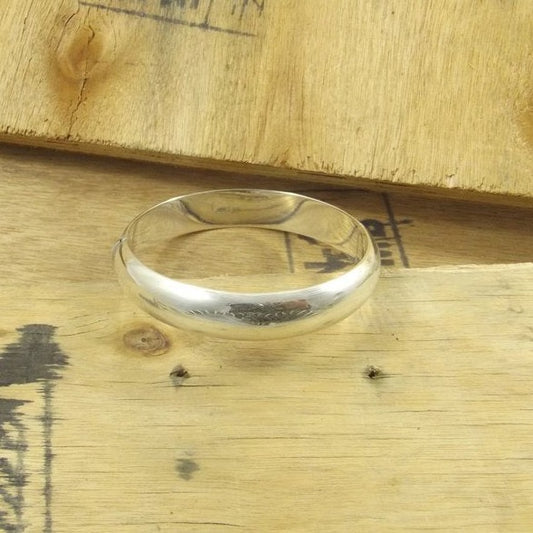 BRACCIALE argento a fascia bombata II