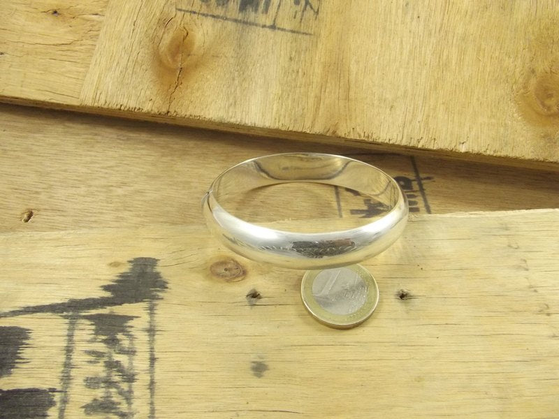 BRACCIALE in argento 925 a fascia bombata II - SAKTI – immagine2