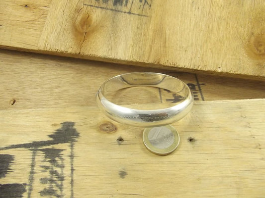 BRACCIALE in argento 925 a fascia bombata II - SAKTI – immagine2