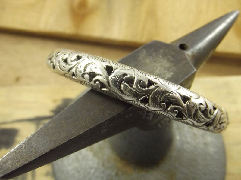 BRACCIALE TRAFORO argento ETNICO III – immagine3