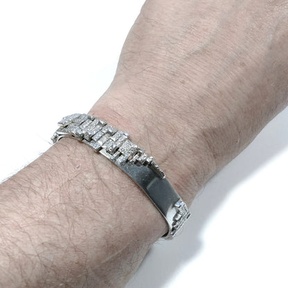 Bracciale rigido d'argento in argento 925 Bracciale artigianale | Bracciale Schiava – immagine3