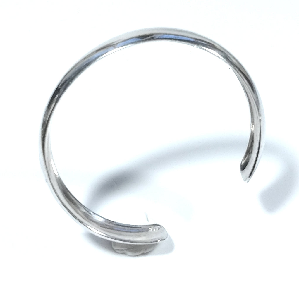 Bracciale rigido d'argento in argento 925 Bracciale artigianale | Bracciale Schiava – immagine6