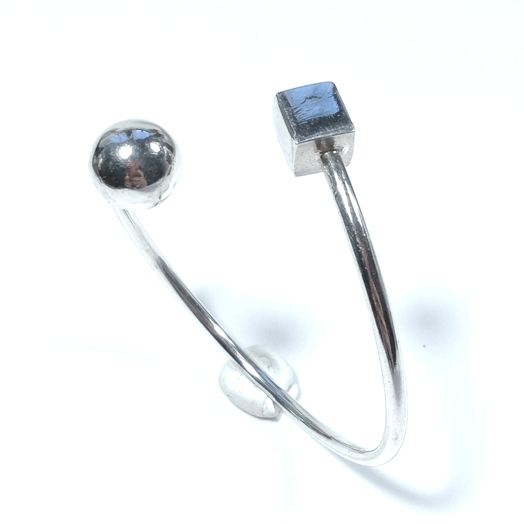 Bracciale rigido d'argento in argento 925 Bracciale artigianale | GIOIELLI IN ARGENTO – immagine6