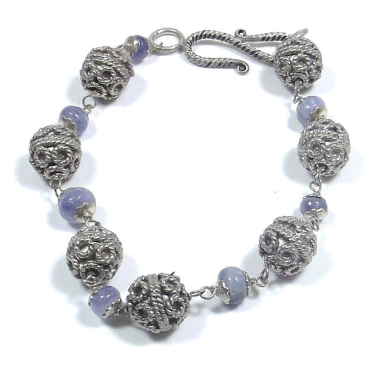 ETNICO | Bracciale con ZAFFIRO in argento 925 | GIOIELLI PIETRE