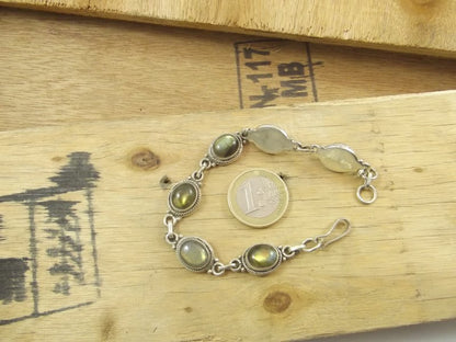 Bracciale argento 925 LABRADORITE filifrana – immagine3