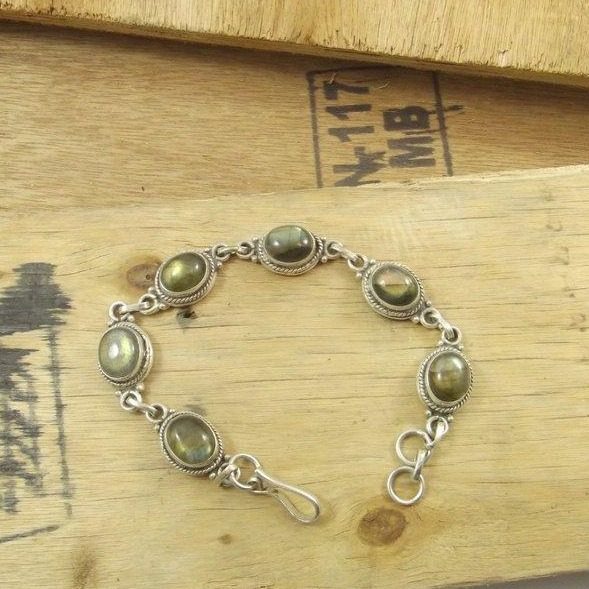 Bracciale argento 925 LABRADORITE filifrana