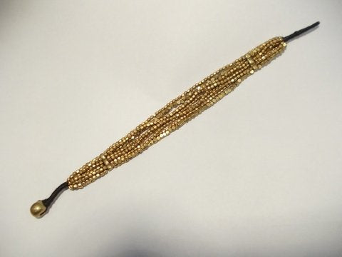 Bracciale etnico Naga in ottone sfaccettato