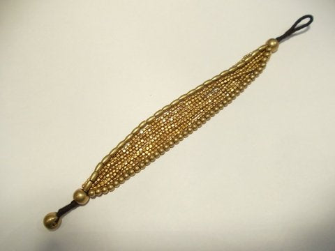 Bracciale etnico Naga in ottone 10 linee