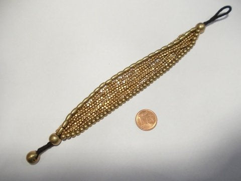 Bracciale etnico Naga in ottone 10 linee – immagine3
