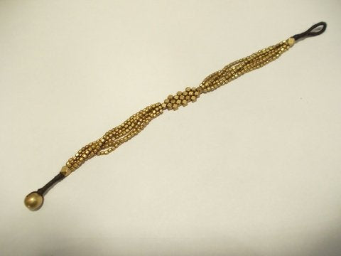 Bracciale etnico Naga in ottone sfaccettato unisex