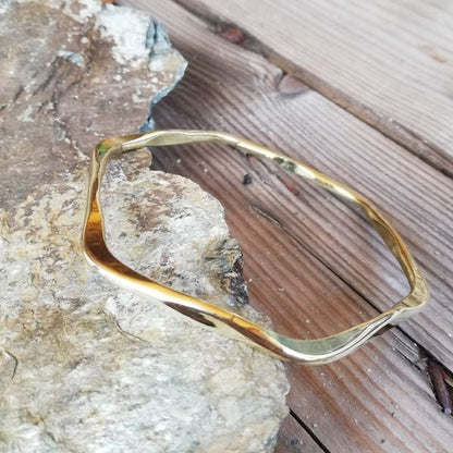 Bracciale NARSHIMHA in ottone Bracciale artigianale | BRACCIALE rigido