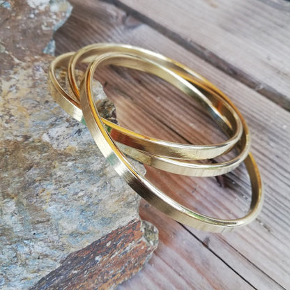 Bracciale artigianale in ottone - PRAKAT#diametro_68-mm-piatto