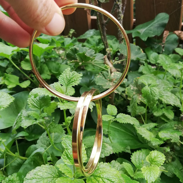 Bracciale artigianale in ottone - PRAKAT#diametro_68-mm-piatto