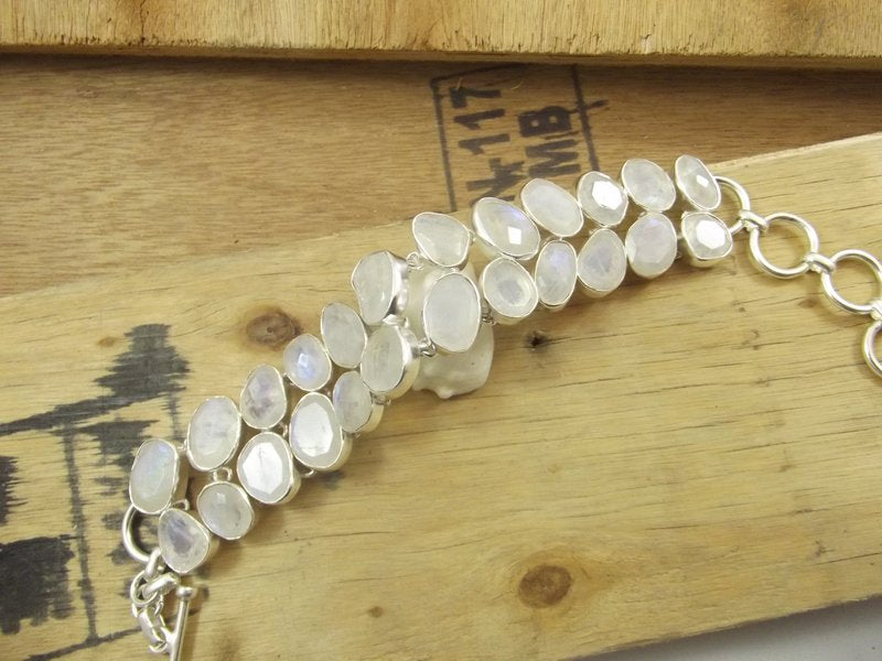 Bracciale argento 925 PIETRA DI LUNA – immagine2