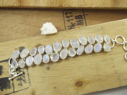 Bracciale argento 925 PIETRA DI LUNA – immagine4