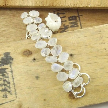 Bracciale argento 925 PIETRA DI LUNA