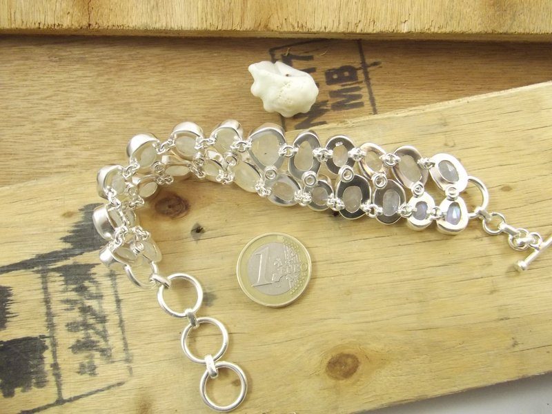 Bracciale argento 925 PIETRA DI LUNA – immagine5