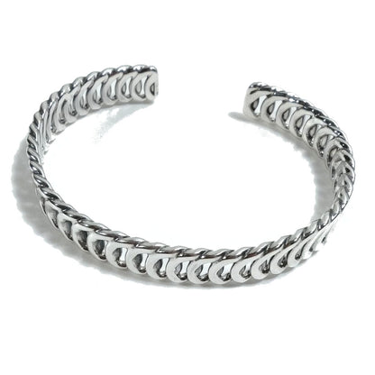 Bracciale artigianale in argento 925 Bracciale rigido | GIOIELLI IN ARGENTO