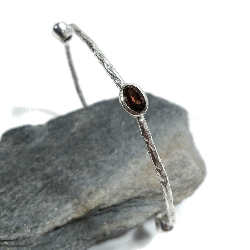 Bracciale in argento 925 Bracciale con Granato | GIOIELLI IN ARGENTO