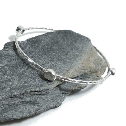 Bracciale in argento 925 Bracciale con PIETRA DI LUNA | GIOIELLI IN ARGENTO