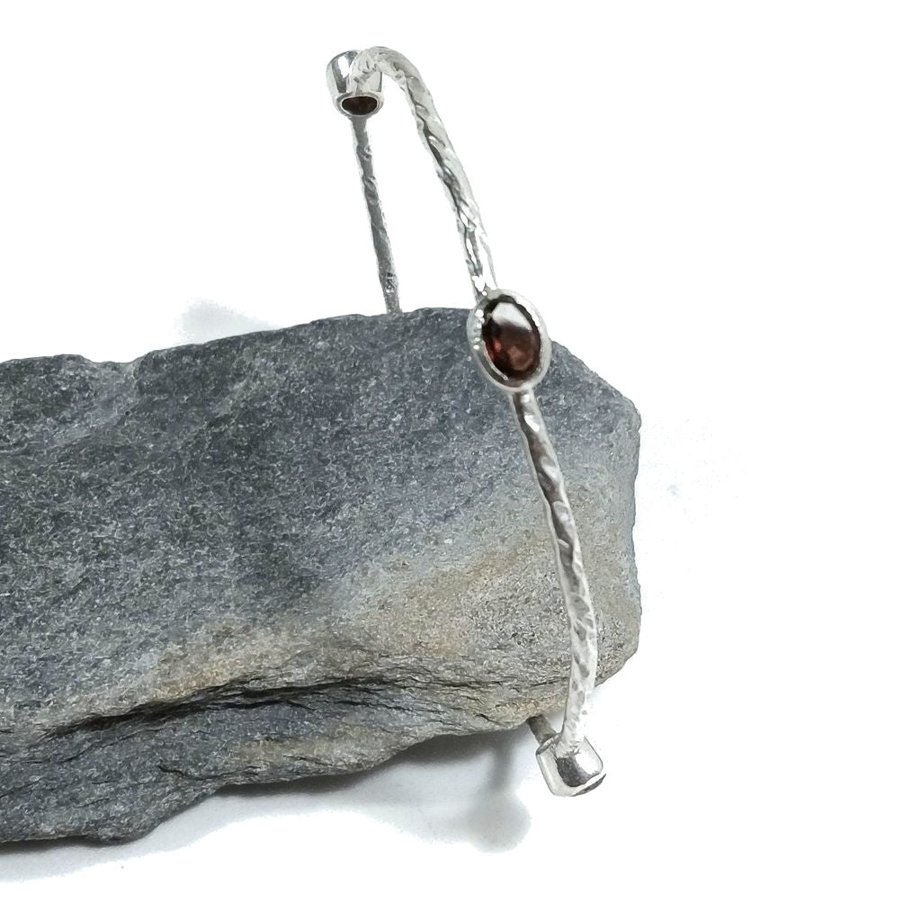 Bracciale in argento 925 Bracciale con Granato | GIOIELLI IN ARGENTO