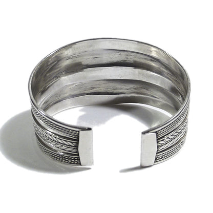 Bracciale etnico HINAL in argento da UOMO o DONNA - rigido | Gioielli da Uomo