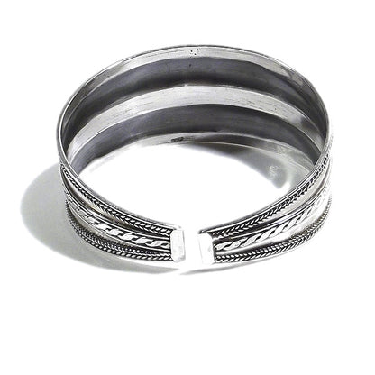 Bracciale etnico NEESH in argento da UOMO o DONNA - rigido | Gioielli da Uomo