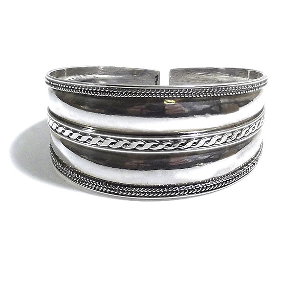 Bracciale etnico NEESH in argento da UOMO o DONNA - rigido | Gioielli da Uomo