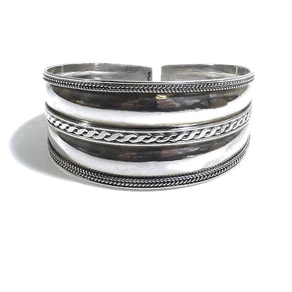 Bracciale etnico NEESH in argento da UOMO o DONNA - rigido | Gioielli da Uomo