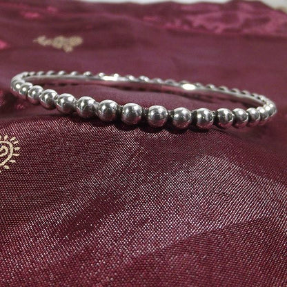 Bracciale etnico HABA a cerchio in argento - rigido | Gioielli etnici ilmodndodiwit.com