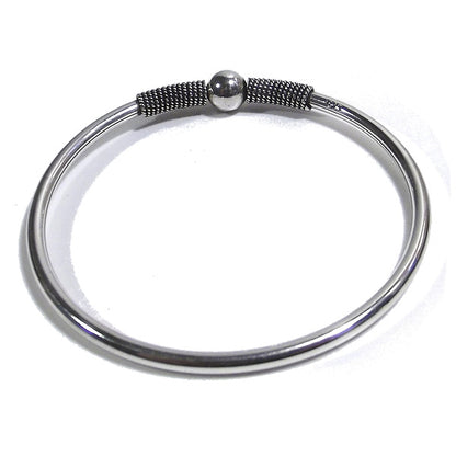 Bracciale etnico DEWI in argento da UOMO o DONNA - rigido | Gioielli da Uomo