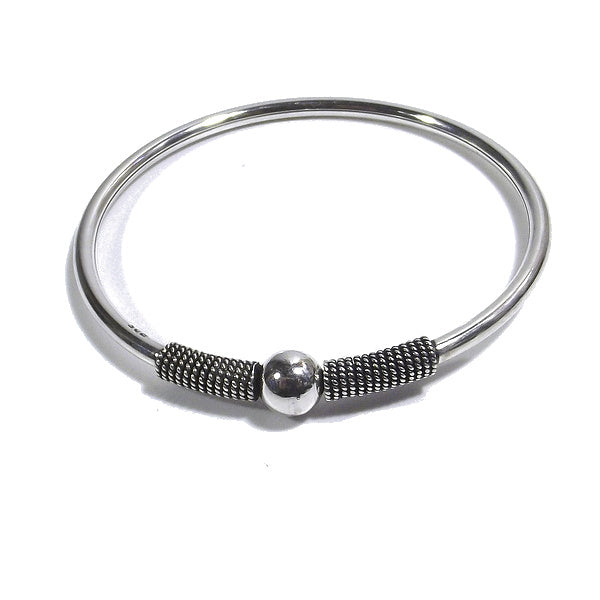 Bracciale etnico DEWI in argento da UOMO o DONNA - rigido | Gioielli da Uomo