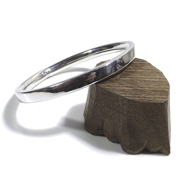 Bracciale liscio a cerchio CLEO in argento da UOMO o DONNA - rigido | Gioielli da Uomo