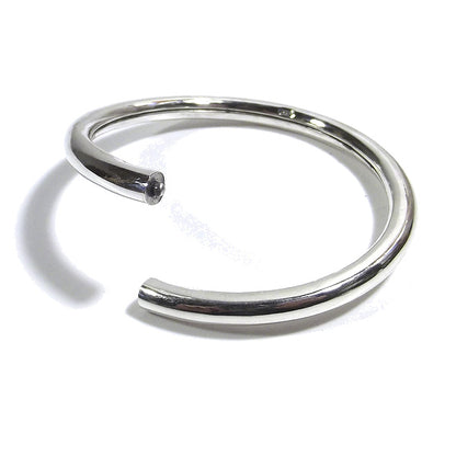 Bracciale liscio a cerchio CHAILA in argento da UOMO o DONNA - rigido | Gioielli da Uomo