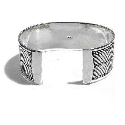 Bracciale etnico OTTAVIO in argento da UOMO o DONNA - rigido | Gioielli da Uomo