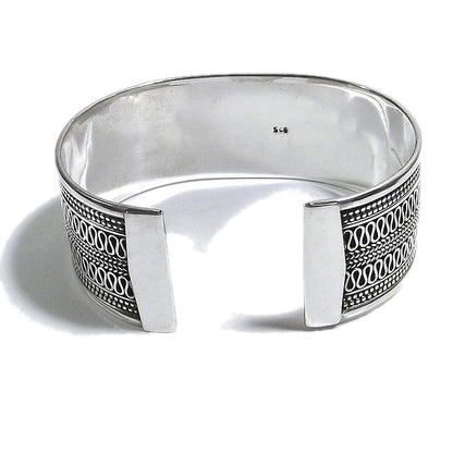 Bracciale etnico TITO in argento da UOMO o DONNA - rigido | Gioielli da Uomo