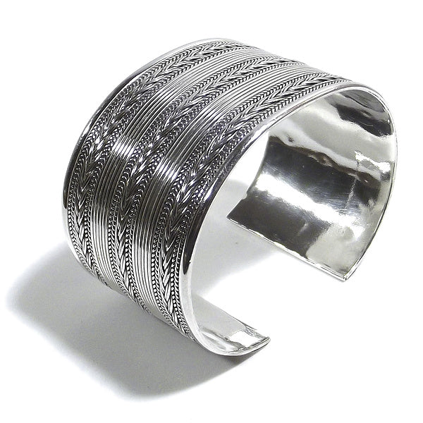 Bracciale etnico AUGUSTO in argento da UOMO o DONNA - rigido | Gioielli da Uomo