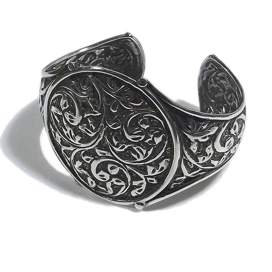 Bracciale etnico PRATUL in argento da UOMO o DONNA - rigido | Gioielli da Uomo