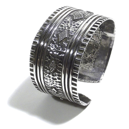 Bracciale etnico ROMEO in argento da UOMO o DONNA - rigido | Gioielli da Uomo