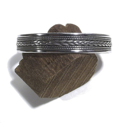 Bracciale etnico ALVIS in argento da UOMO o DONNA - rigido | Gioielli da Uomo