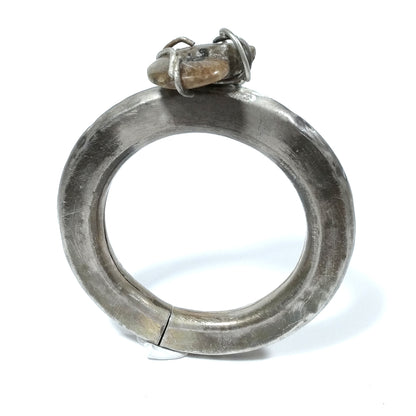 Bracciale d'argento in argento 925 Bracciale artigianale Fossile | GIOIELLI IN ARGENTO
