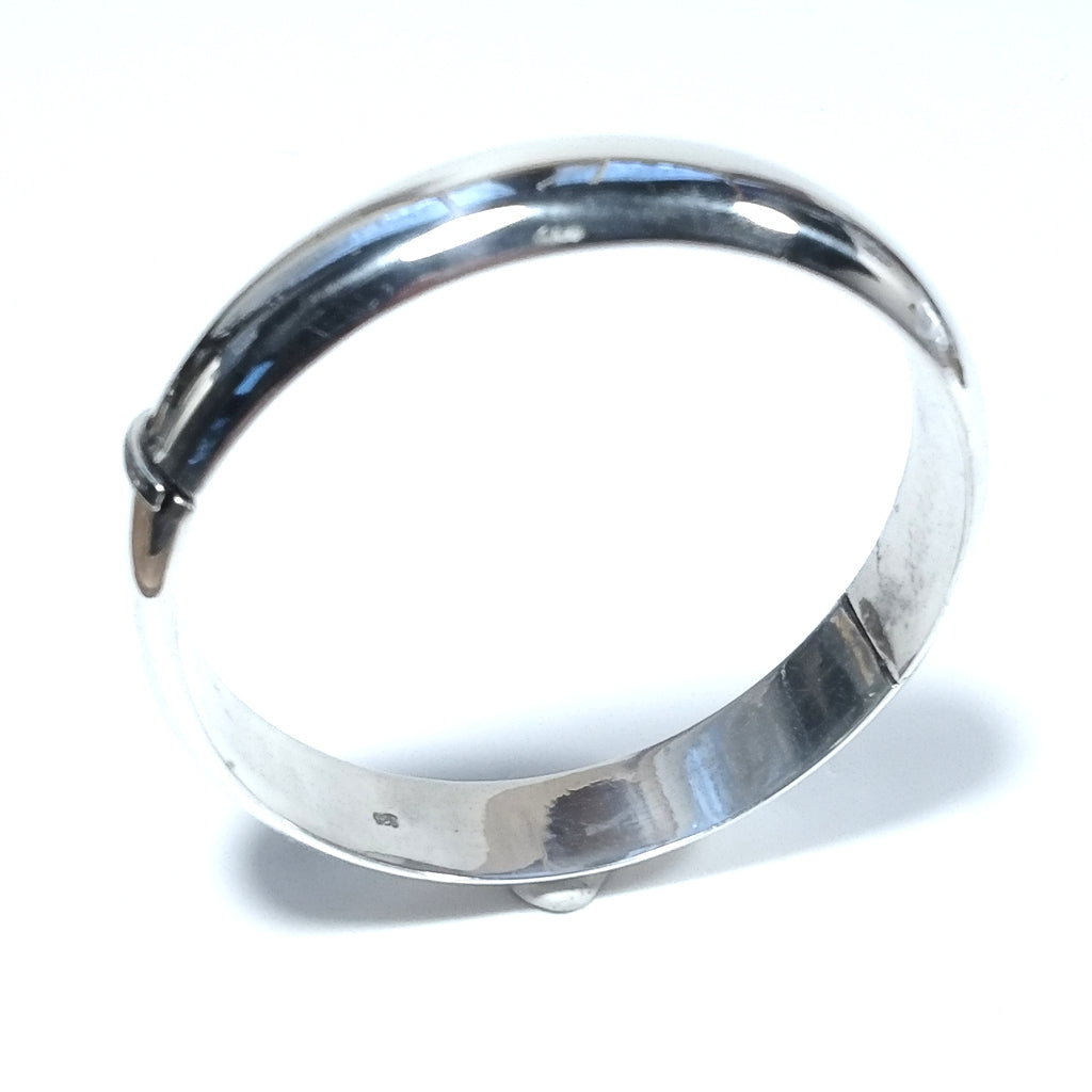 Bracciale artigianale rigido in argento 925 - MAURICE