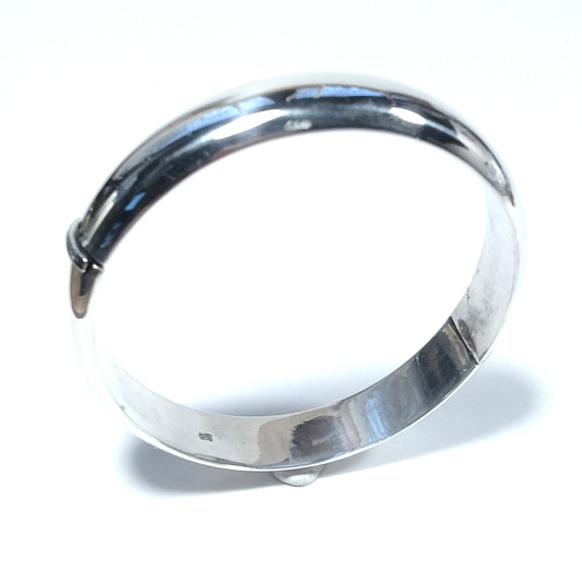 Bracciale artigianale rigido in argento 925 - MAURICE