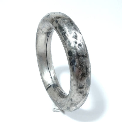 Bracciale artigianale etnico in argento 925