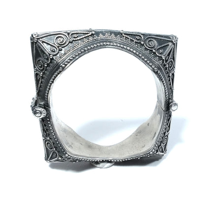 Bracciale ETNICO in argento 925 Bracciale artigianale