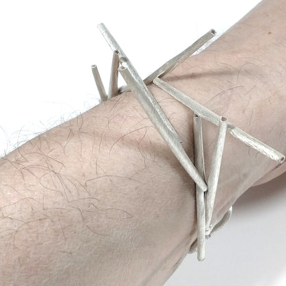 Bracciale DHARMA in argento 925 Bracciale artigianale – immagine6