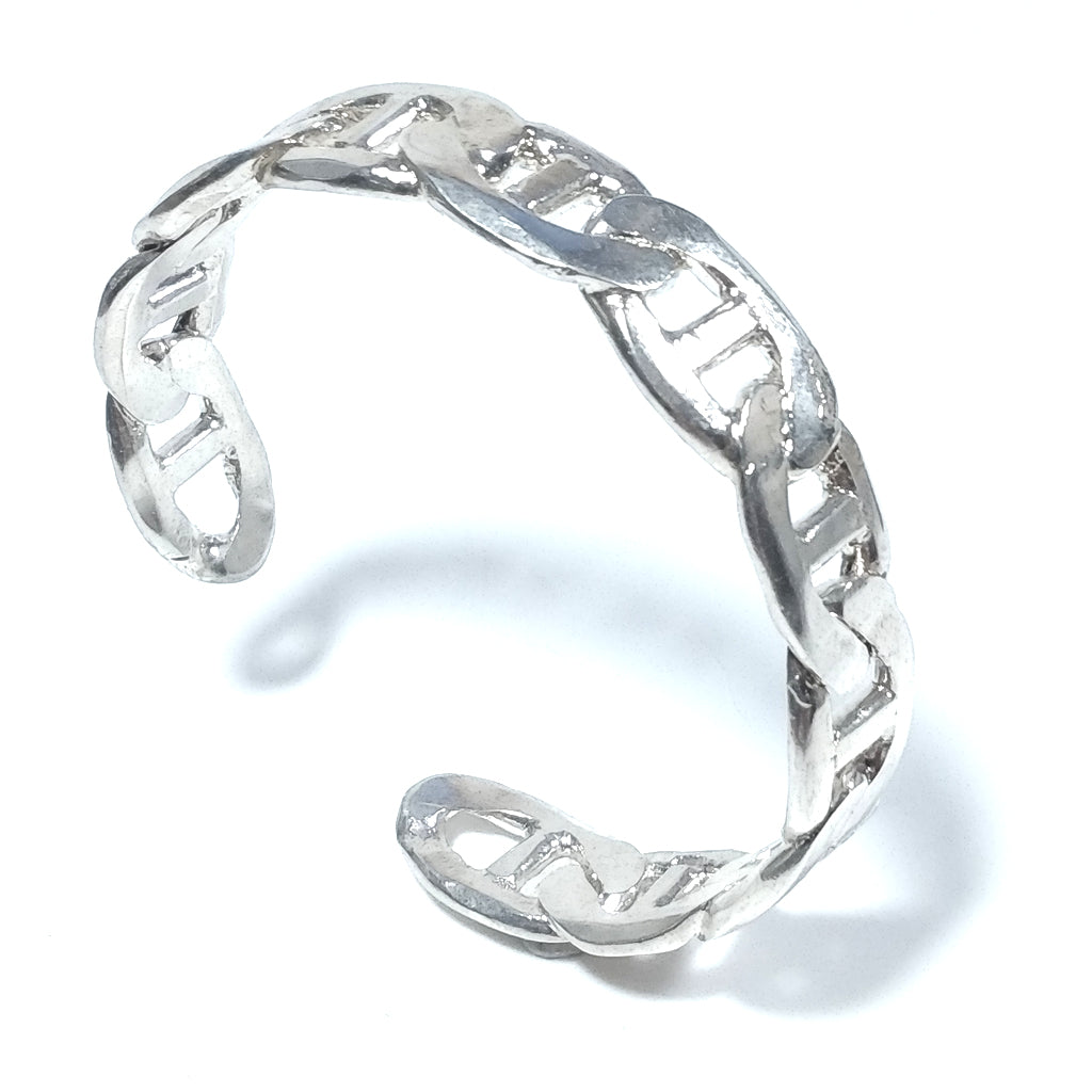 Bracciale rigido in argento catena barca - SEA