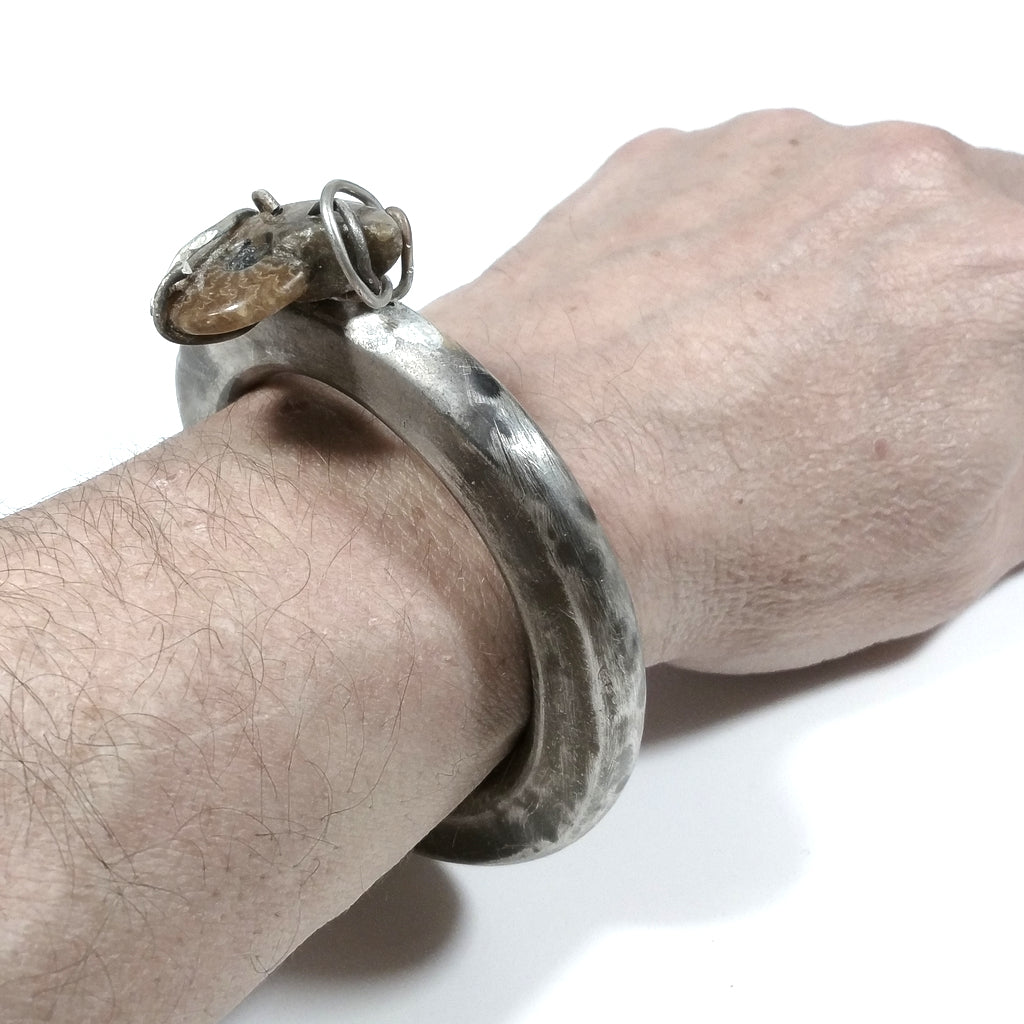 Bracciale con AMMONITE d'argento in argento 925 - MONI – immagine4