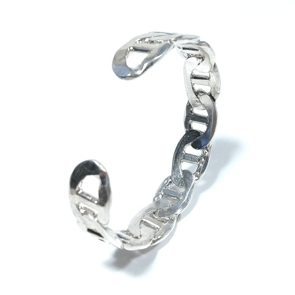 Bracciale rigido in argento catena barca - SEA